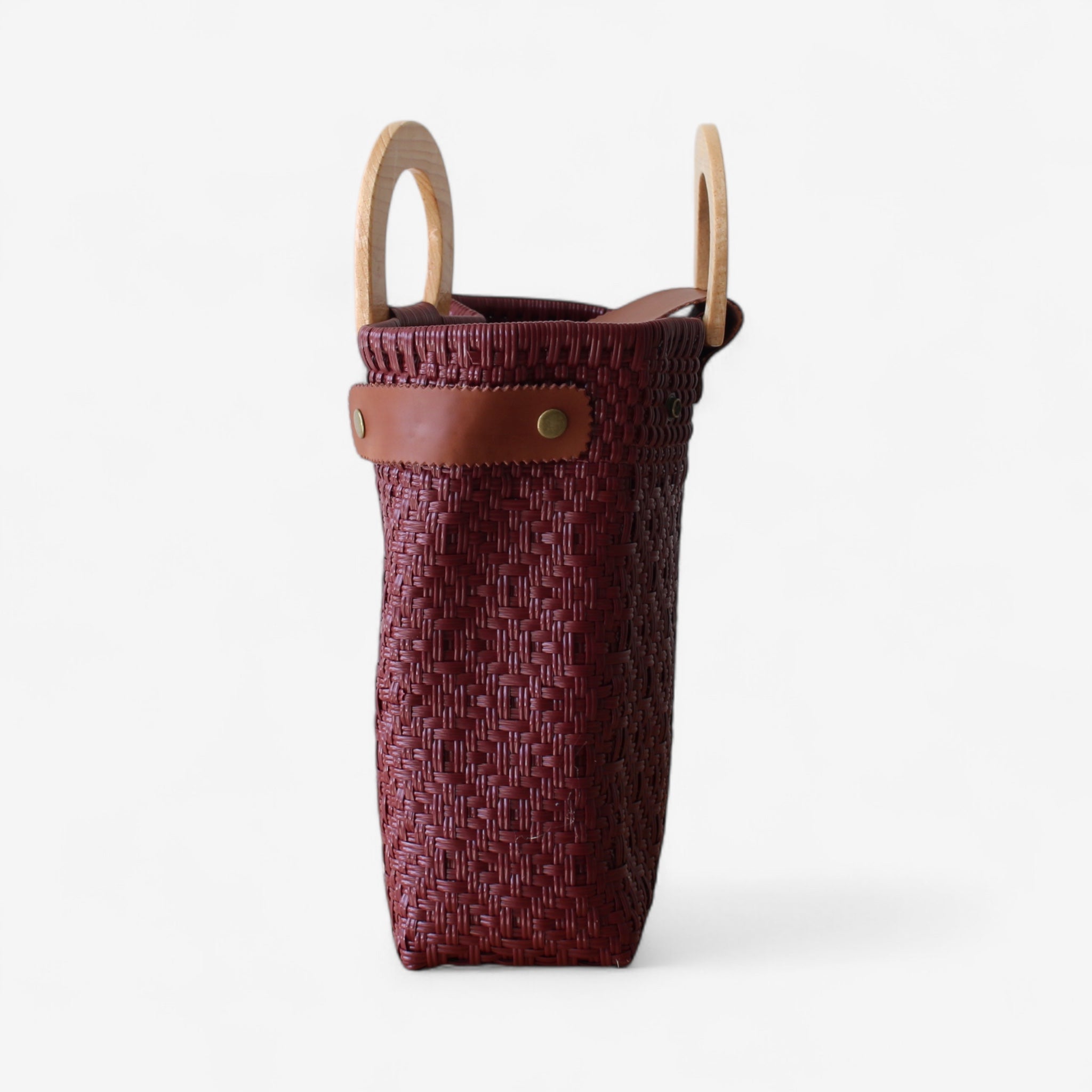 Handmade burgundy handbag perfect for everyday use – MexiMexi
