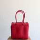Red Handwoven Handbag by MexiMexi