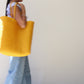 Yellow Handwoven Tote Bag by MexiMexi