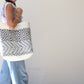 MexiMexi Black & White Woven Tote