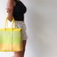 MexiMexi Handbag – Yellow & Blue Woven Tote – Handmade in Mexico