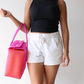 Hot Pink & Orange Woven Handbag by MexiMexi