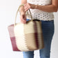 Burgundy, Beige & Gold Handbag by MexiMexi