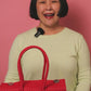 Mocha MexiMexi Handbag with White Camellia Furoshiki