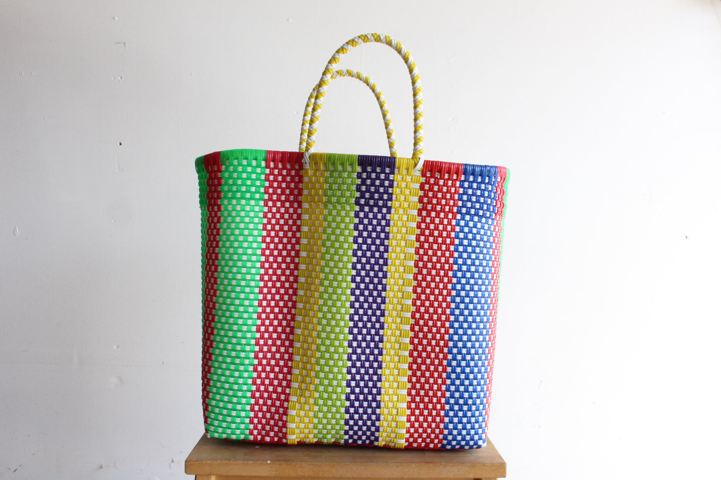 Colorful Handwoven Tote bag by MexiMexi