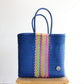 Metallic Blue & Colors Handwoven Tote bag by MexiMexi