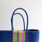 Metallic Blue & Colors Handwoven Tote bag by MexiMexi