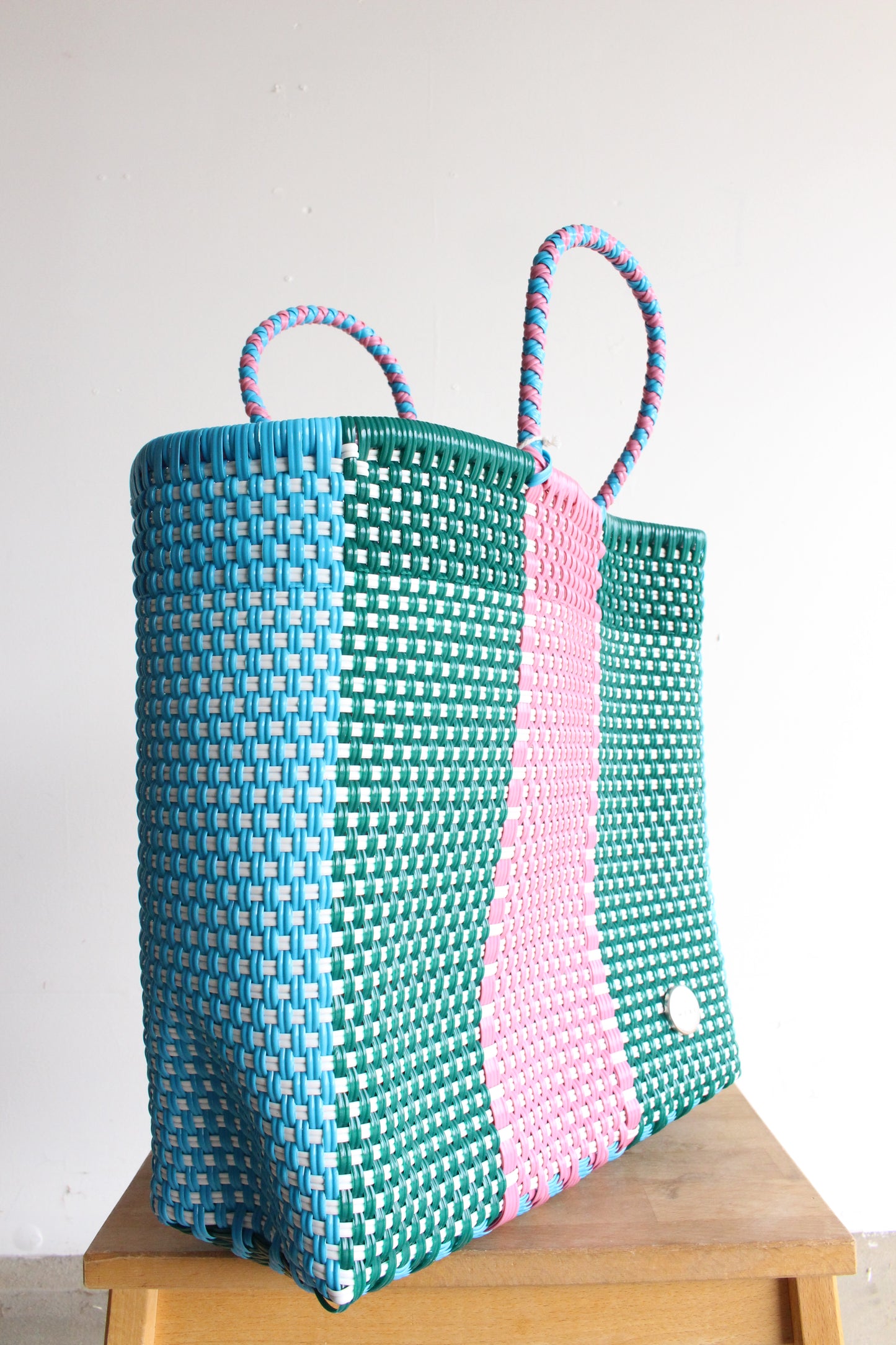 Green, Pink & Blue Tote bag by MexiMexi