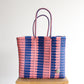 Blue & Pink Handwoven Tote bag by MexiMexi