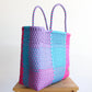 Pink, Purple & Blue Handwoven Tote bag by MexiMexi