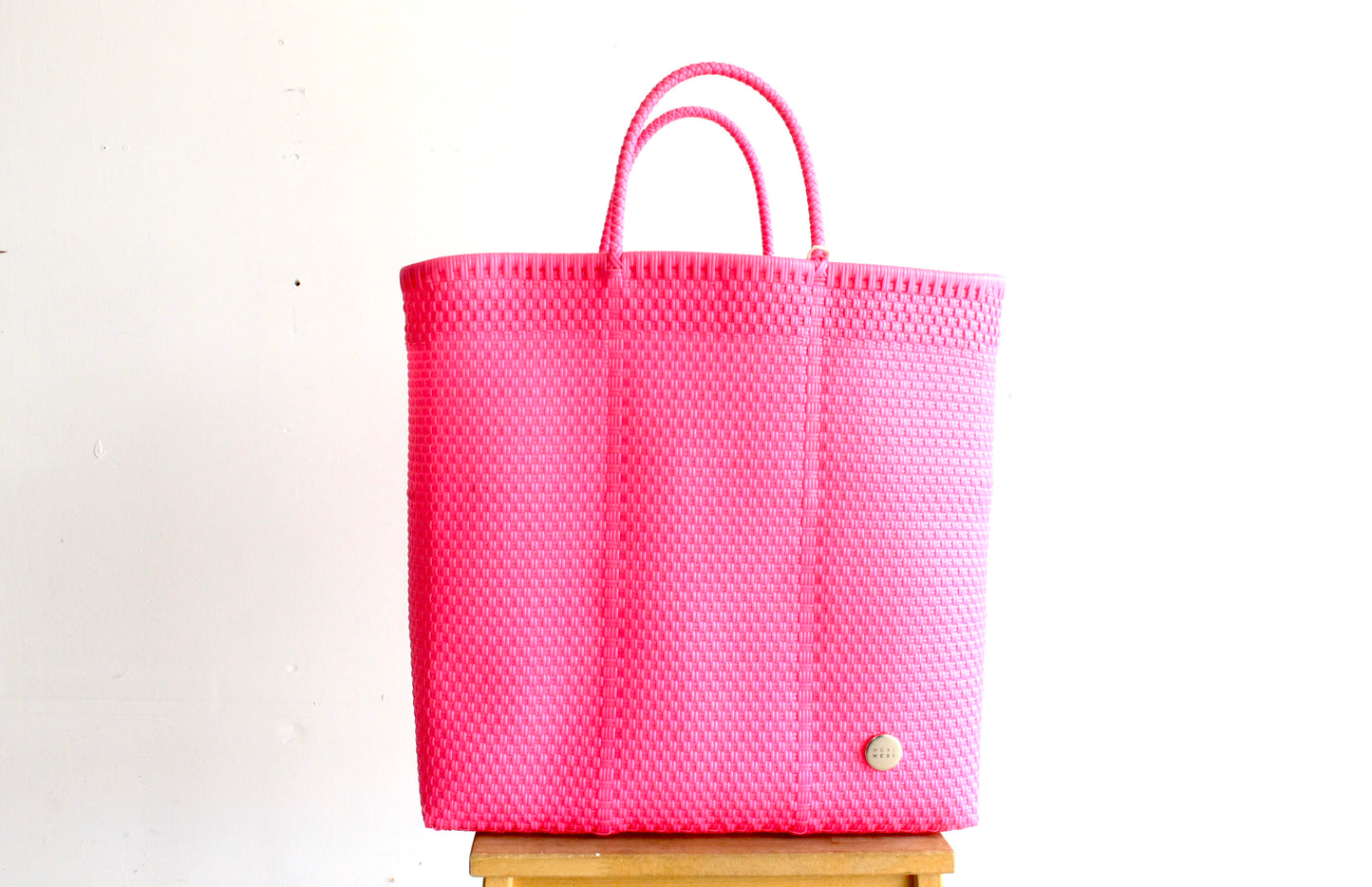 Hot Pink Handwoven Mexican Tote by MexiMexi