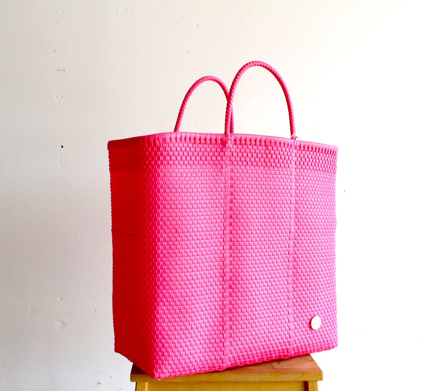 Hot Pink Handwoven Mexican Tote by MexiMexi