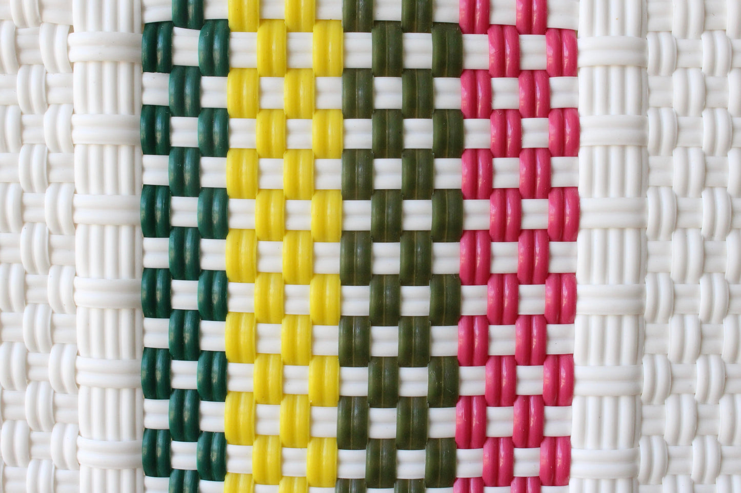 White with Colors Handwoven Handbag by MexiMexi