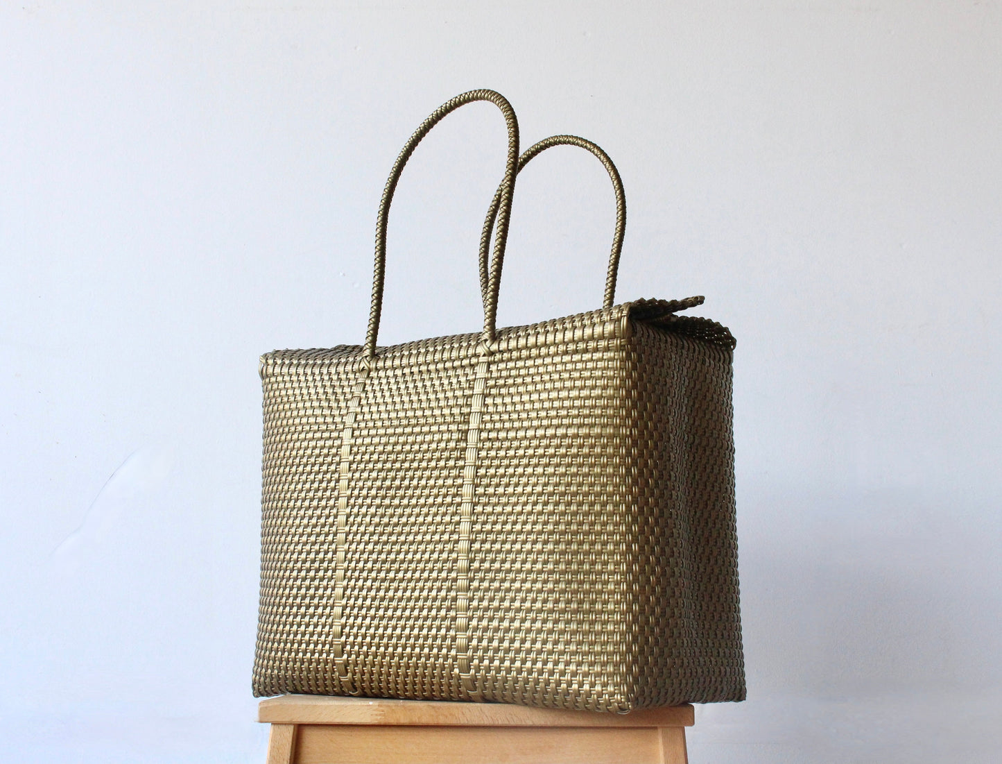Gold Mexican Basket by MexiMexi
