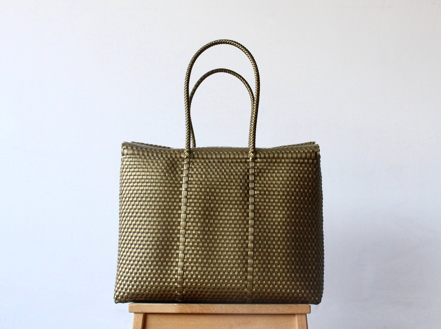 Gold Mexican Basket by MexiMexi