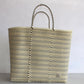 Colorful Cream Handwoven Tote bag, Picnic Basket, Beach Bag, Getaway Bag, Picnic Bag, Weekend Bag, Travel Bag, Mexican Gift, Mexican Bag,
