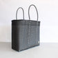 Black and Silver Handwoven Tote bag