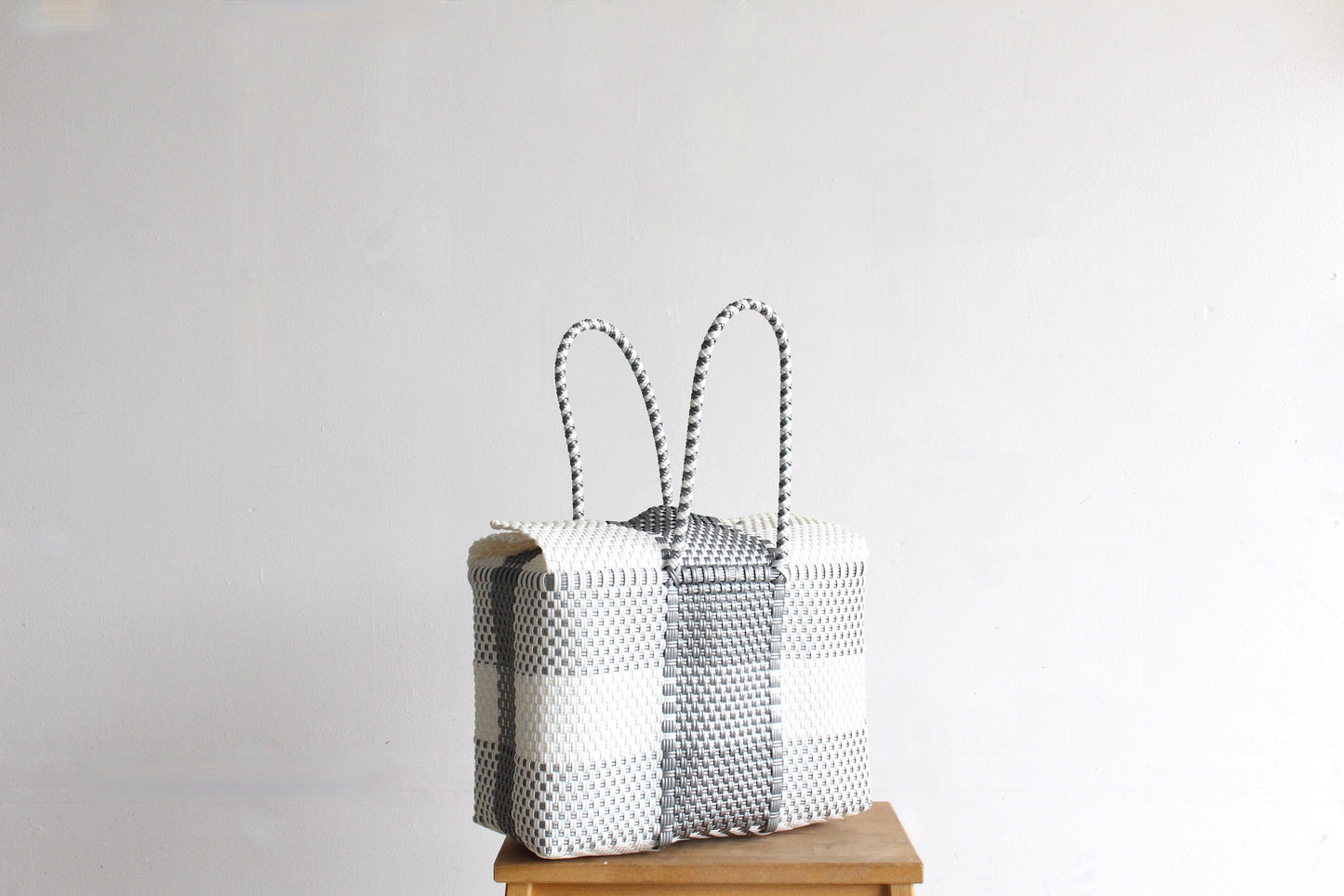 Silver and White Mexican Handbag by MexiMexi
