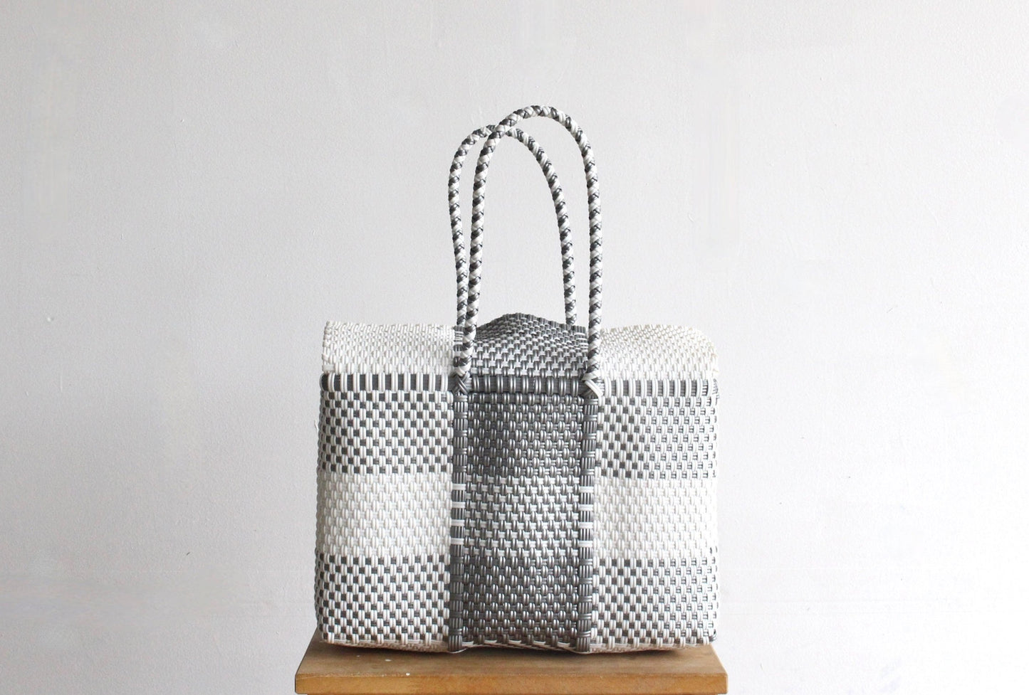 Silver and White Mexican Handbag by MexiMexi
